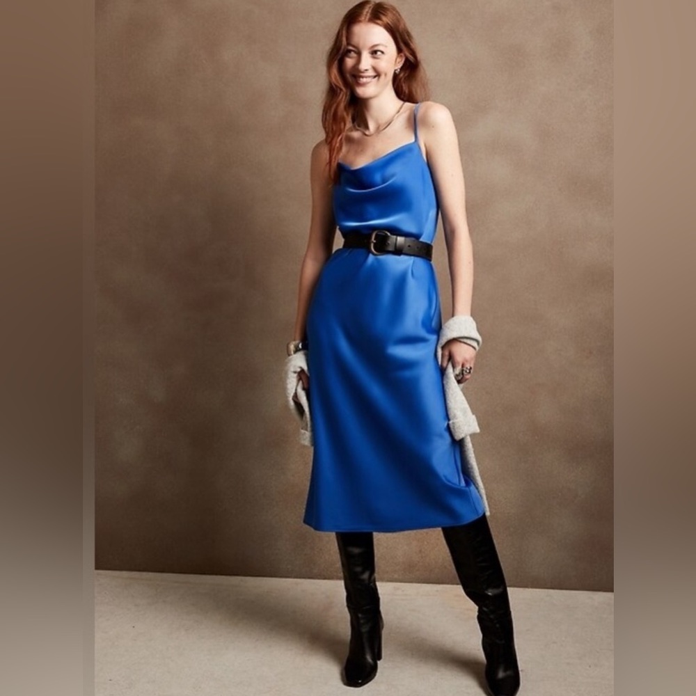 Banana Republic Satin Slip Dress
Royal Blue